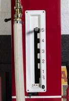 PLUME: A excellently restored c1930s Gilbert & Barker five gallon visible 'self measuring'&nbsp;petrol pump in Plume livery, with working electric globe - 3