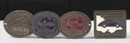 PORSCHE 356: A group of four&nbsp;Australian Porsche 356 Register event grille badges from the 1990s