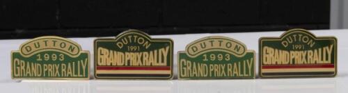 DUTTON GRAND PRIX RALLY: Four 'Australian Grand Prix Rally'&nbsp;brass badges, two 1991 and two 1993..