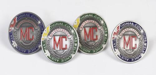 MOTORCLASSICA: Four 'Motorclassica Australian International Concours d'Elegance' metal grille badges, all from the 2010s