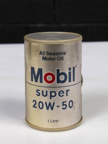 MOBIL: A transistor radio in the form of a Mobil 20W-50 oil can,&nbsp;possibly 1980s, untested
