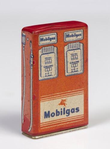 MOBIL: A 1940s or 1950s Mobilgas novelty cigarette lighter, stamped on bottom 'With Compliments of Your Mobil Dealer'