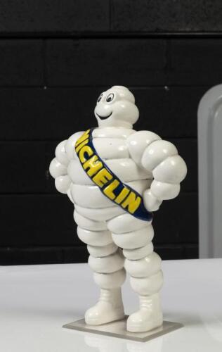MICHELIN CERAMIC STATUE: A Michelin Bibendum ceramic statue, c1990s, fabrique en France - made in France, 29cm in height&nbsp;