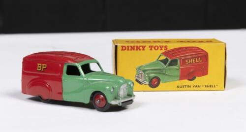 DINKY: A Dinky Toys, made in England by Meccano, Austin A40 van with Shell and BP livery, model No. 470 with original box