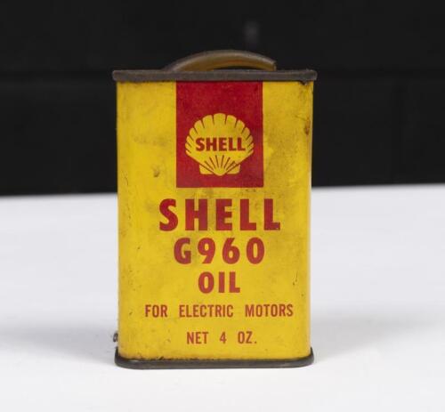 SHELL: A&nbsp;Shell Australia 4 oz&nbsp;G960 oil for electric motors tin.