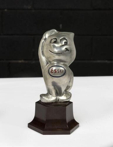 ESSO: A solid metal Esso dripman figure mounted to a bakelite base 18cm high overall