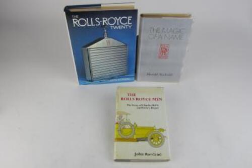 ROLLS-ROYCE: Three hardcover books detailing Rolls-Royce history.