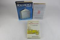ROLLS-ROYCE: Three hardcover books detailing Rolls-Royce history.