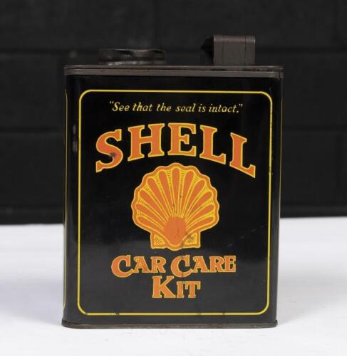 SHELL: A 'Shell Car Care Kit' in early Shell look oil can