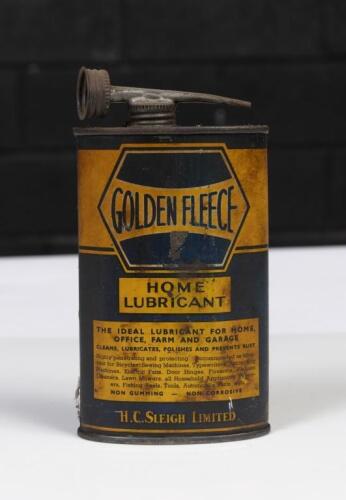 GOLDEN FLEECE: A Golden Fleece, 8 oz. 'Home Lubricant' tin with pourer