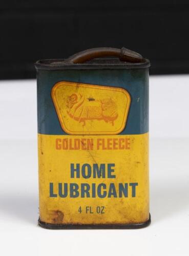 GOLDEN FLEECE: A 'Golden Fleece' 4 fl oz 'Home Lubricant' can