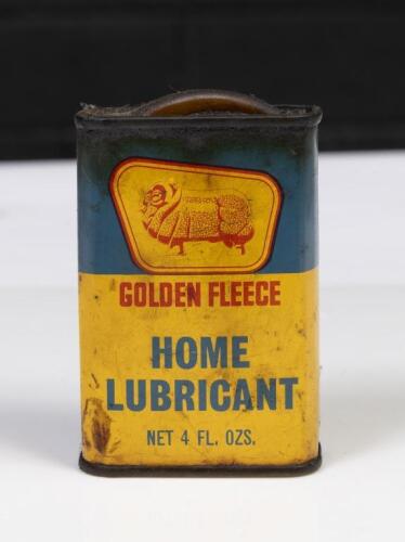 GOLDEN FLEECE: A 'Golden Fleece' 4 fl oz 'Home Lubricant' can