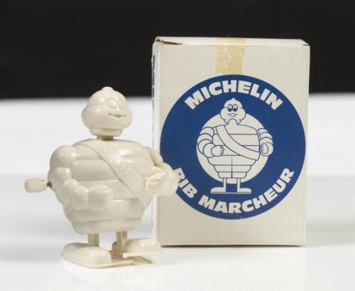 MICHELIN: A modern Michelin 'Bib Marcheur' wind-up walking Bibendum, with original box