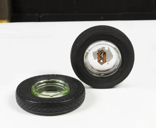 ASH TRAYS: Two promotional ash trays