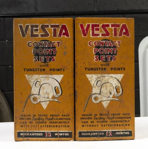 VESTA: A&nbsp;Vesta 'Contact Point Sets' automotive workshop cabinet, 40cm high, 40cm wide, 10.5cm deep