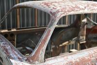 ASTON MARTIN DB2/4: A partial bodyshell, with hatchback and rear window glass plus some additional body parts [Location: Sydney] - 60