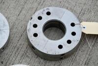 DB2/4: Three aluminium main bearing housing&nbsp;"cheeses" by Rex Woodgate in good condition [Location: Sydney] - 4