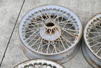 ASTON MARTIN DB2/4: A set of four 16" wire wheels in need of refurbishment [Location: Sydney] - 2