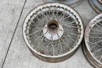 ASTON MARTIN DB2/4: A set of four 16" wire wheels in need of refurbishment [Location: Sydney] - 3