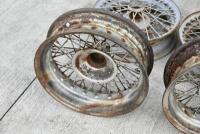 ASTON MARTIN DB2/4: A set of four 16" wire wheels in need of refurbishment [Location: Sydney] - 8