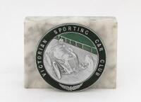 V.S.C.C: A 'VICTORIAN SPORTING CAR CLUB' car badge