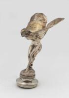 ROLLS-ROYCE: A Rolls-Royce 'Spirit of Ecstasy' mascot, mounted to radiator cap, engraved 'Rolls-Royce Limited Feb 6 1911' to base, 20cm high overall