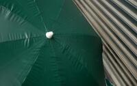 UMBRELLA: A large Shelta Umbrellas 'Tickford Distributors - Aston Martin' umbrella, measures approx 2.3 meters in diameter - 6