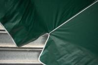UMBRELLA: A large Shelta Umbrellas 'Tickford Distributors - Aston Martin' umbrella, measures approx 2.3 meters in diameter - 9