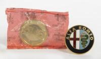 ALFA ROMEO: Two NOS Alfa Romeo badges [P/N 2400 51016] to suit GTV6, Milano, 4C Spider