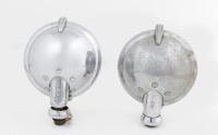 LUCAS: A pair of SLR576 Lucas fog/driving lights with clear lenses and chrome backing, lens 15cm in diameter - 2