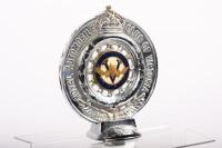RACV:&nbsp; A Royal Automobile Club of Victoria 'Associate' badge with enameled flat centers&nbsp;consistent with the style of centers used in the c1933-1935 period, numbered to lower '9034', manufactured by Angus & Coote Sydney, 14.5cm high overall - 2