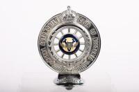 RACV: An official reproduction Royal Automobile Club of Victoria Associate badge after the 1929 type, solid and heavy, numbered to lower '4580' with acyclic centers, 14cm high overall - 3
