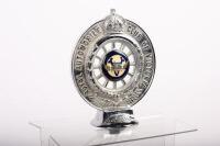 RACV: An official reproduction Royal Automobile Club of Victoria Associate badge after the 1929 type, solid and heavy, numbered to lower '4580' with acyclic centers, 14cm high overall - 4