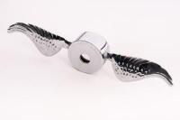 MOTOMETER: An excellent chromed winged base to suit motometers, 27cm long&nbsp; - 2