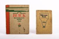 BUICK: Two instructional books related to Buick, includes a 1924 Buick Six Cylinder Models Reference Book and a 1931 Buick Reference Book.