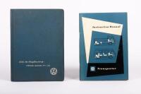 VOLKSWAGEN: Two Volkswagen instruction manuals, includes a 1957 VW Beetle sedan & convertible&nbsp;manual in wallet and a 1961 VW Transporter manual