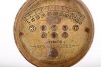SPEEDOMETER: A Jones Speedometer, circa early 1900s, made in the USA, missing glass lens, overall diameter 7.5cm&nbsp; - 3