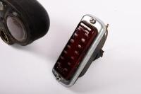 LUCAS: Two early Lucas rear lights, includes a Lucas 'Owl Eye' rear light (missing red lens & loose internal parts) and a Lucas 464A&nbsp; stop light&nbsp; - 4