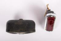 LUCAS: Two early Lucas rear lights, includes a Lucas 'Owl Eye' rear light (missing red lens & loose internal parts) and a Lucas 464A&nbsp; stop light&nbsp; - 5