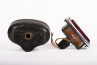 LUCAS: Two early Lucas rear lights, includes a Lucas 'Owl Eye' rear light (missing red lens & loose internal parts) and a Lucas 464A&nbsp; stop light&nbsp; - 6