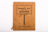 MORRIS: A late 1930s Morris Ten Series 'M'&nbsp;Workshop Manual