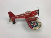 MARX TOYS "PURSUIT PLANE": A 1930's Tin Lithographed Marx Toys U.S Army "Pursuit Plane" Fighter Jet - 3