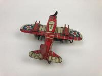 MARX TOYS "PURSUIT PLANE": A 1930's Tin Lithographed Marx Toys U.S Army "Pursuit Plane" Fighter Jet - 4