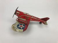 MARX TOYS "PURSUIT PLANE": A 1930's Tin Lithographed Marx Toys U.S Army "Pursuit Plane" Fighter Jet - 5