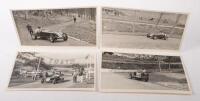 E.R.A: Four period original black and white images of the ex - Gerrard E.R.A of J.T.Stuart competing at various hill climb events. Prescott 1956