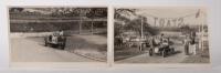 E.R.A: Four period original black and white images of the ex - Gerrard E.R.A of J.T.Stuart competing at various hill climb events. Prescott 1956 - 9