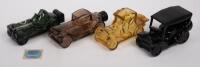 AVON MODELS: A collection of 4 vintage model glass Avon aftershave bottles