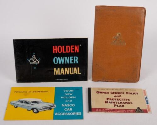 HOLDEN: A well kept Holden EJ series owners manual with wallet, dated 1962