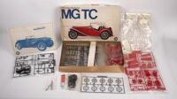 MG TC: A 1948 Entex branded MG TC 1:16 scale&nbsp;model kit in box