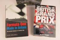 BRITISH F1: Three hardcover books covering British F1 racing. - 2